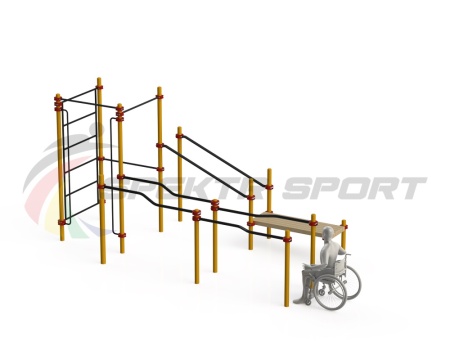 Купить Спортивный комплекс для инвалидов-колясочников WRK-D16_76mm в Магнитогорске 